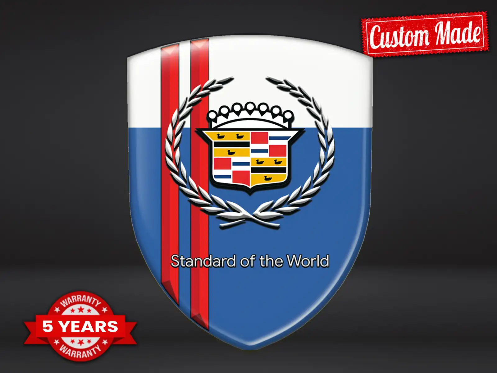Cadillac Selbstklebende Sticker Logo Premium Racing Abzeichen